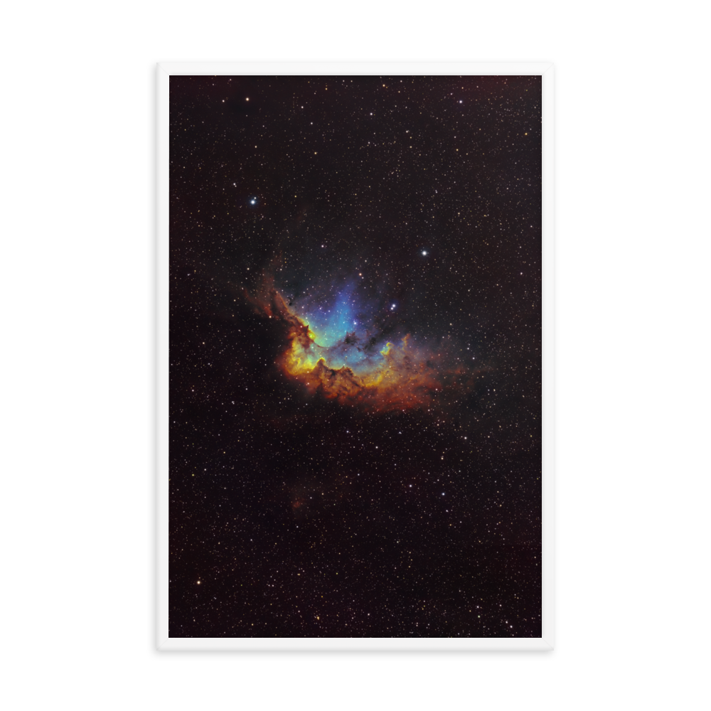 Wizard Nebula - Framed Post, Premium Luster Photo Paper