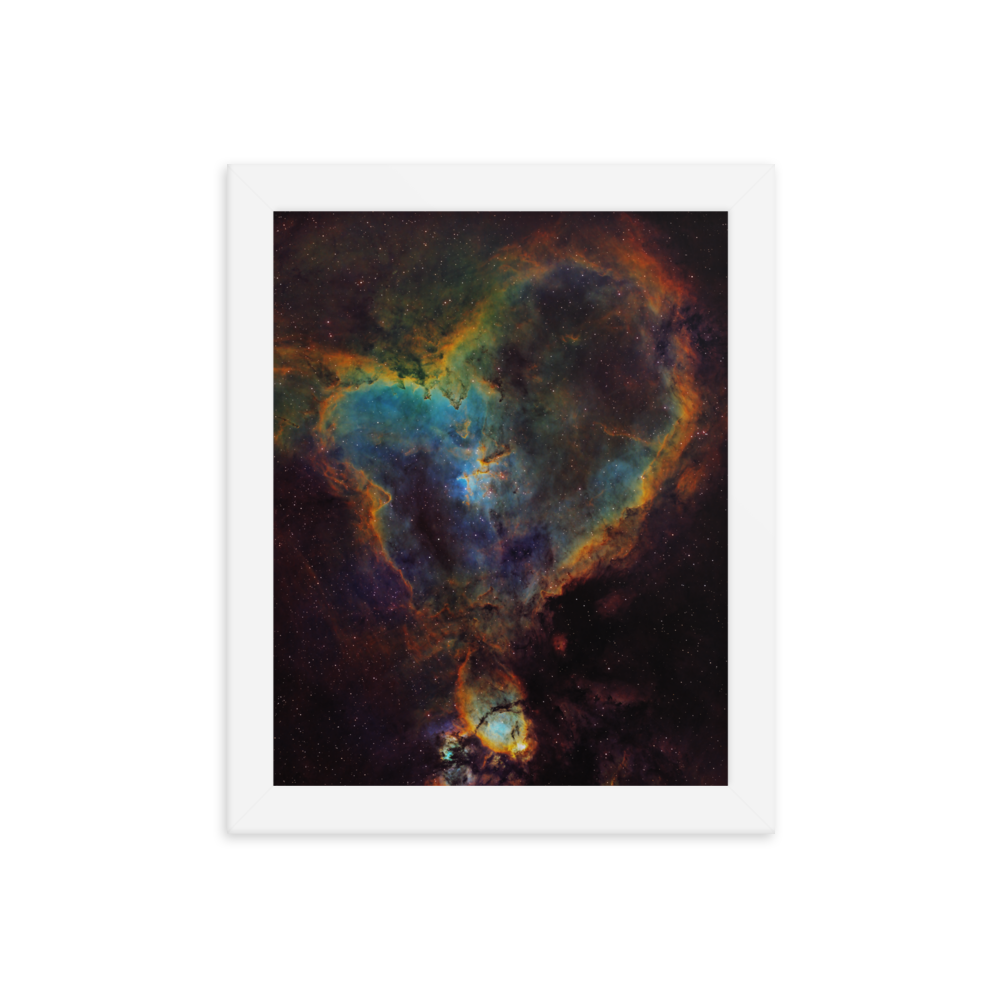 Heart Nebula - Framed Poster, Premium Luster Photo Paper