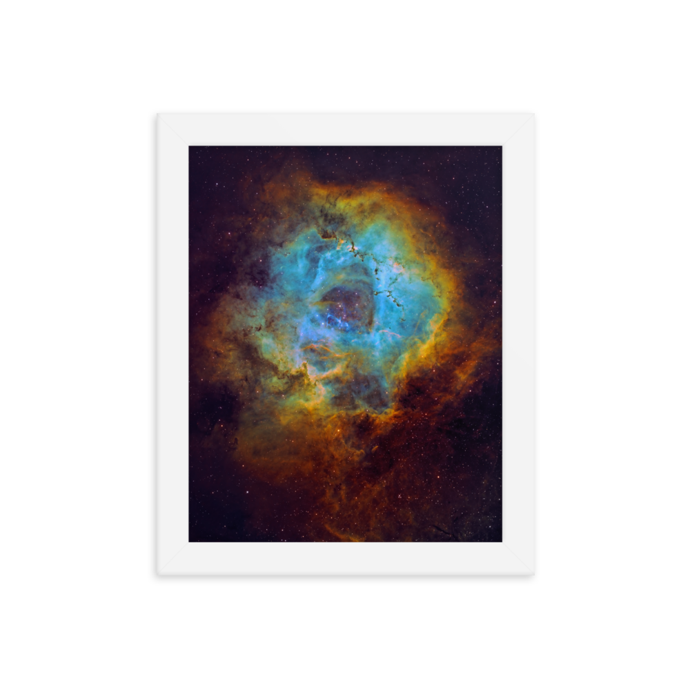 Rosette Nebula - Framed Poster, Premium Luster Photo Paper