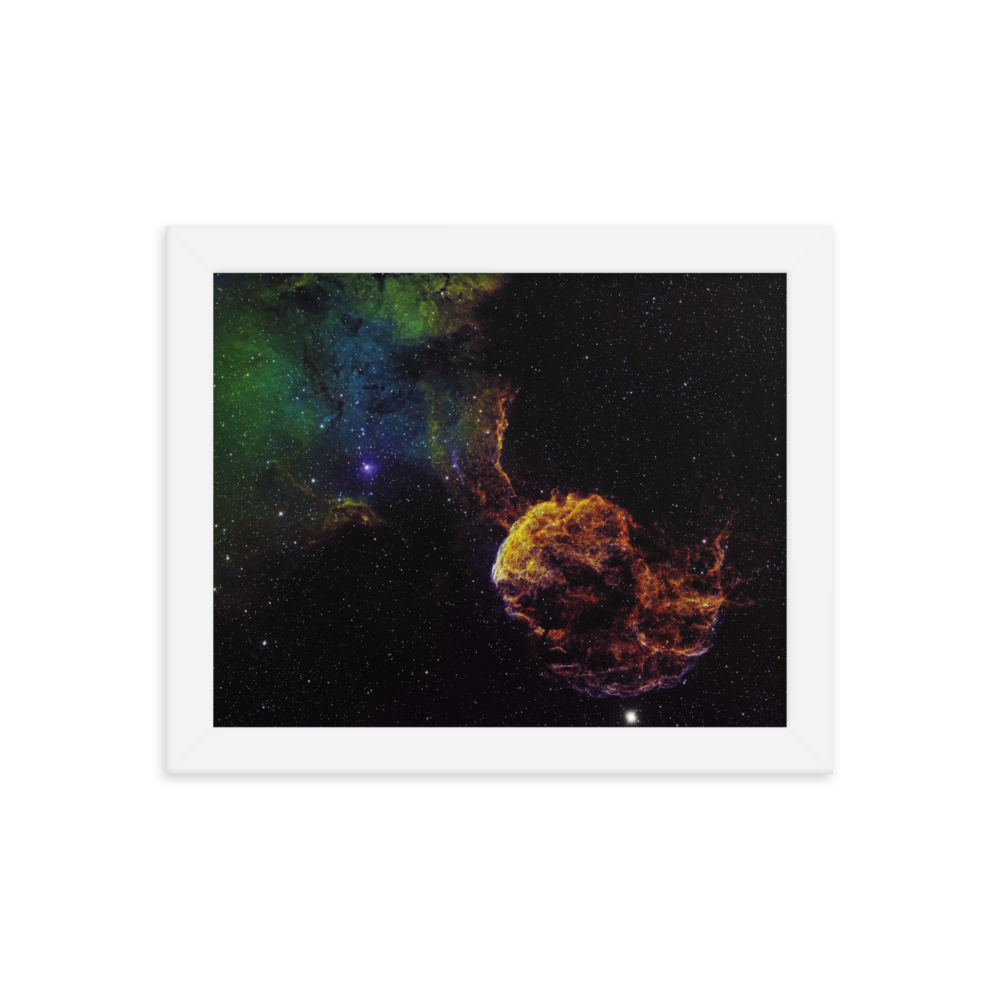 Jellyfish Nebula - Framed Poster, Premium Luster Photo Paper