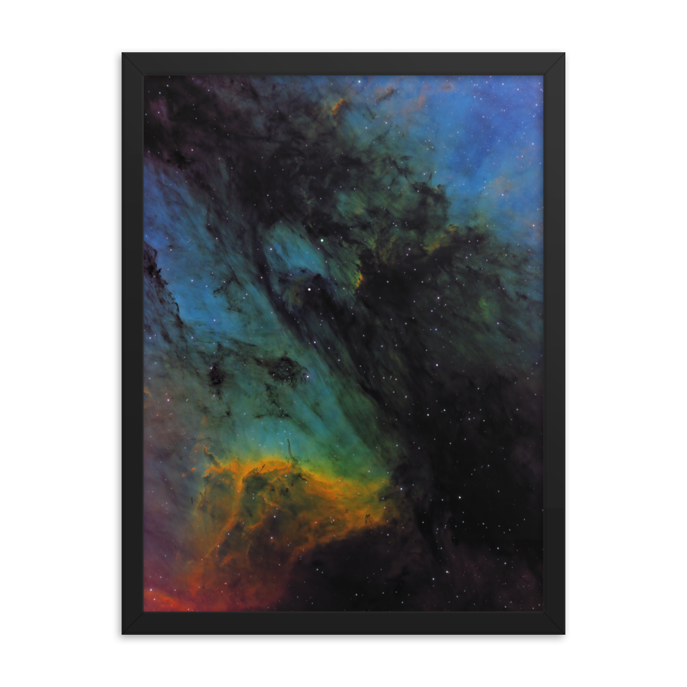 Pelican Nebula - Framed Post, Premium Luster Photo Paper