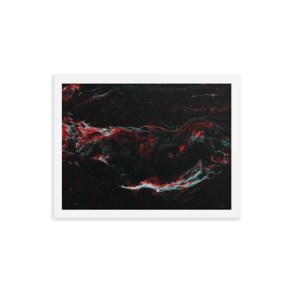 Veil Nebula - Framed Poster, Premium Luster Photo Paper