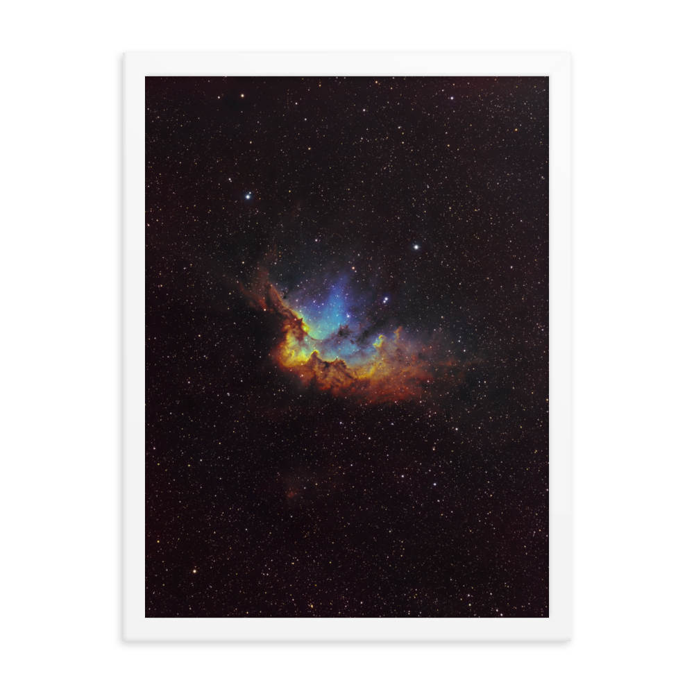 Wizard Nebula - Framed Post, Premium Luster Photo Paper