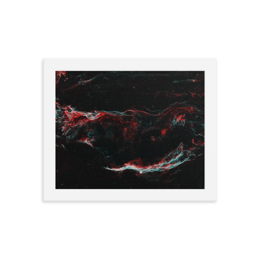 Veil Nebula - Framed Poster, Premium Luster Photo Paper